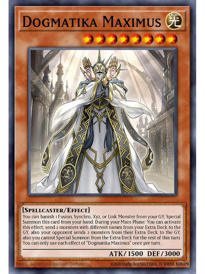 Dogmatika Maximus - CH01-EN016 - Ultra Rare 1st Edition 1