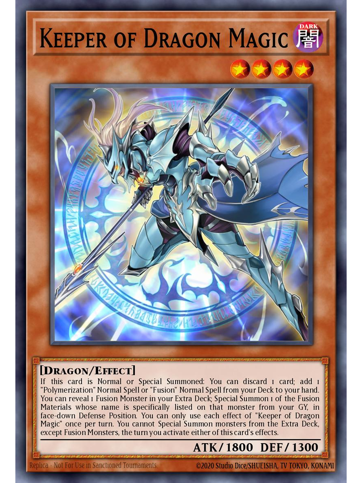 Keeper of Dragon Magic - CH01-EN018 - Ultra Rare 1st Edition 1