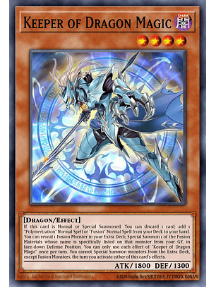 Keeper of Dragon Magic - CH01-EN018 - Ultra Rare 1st Edition