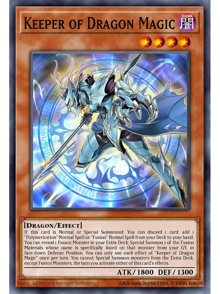 Keeper of Dragon Magic - CH01-EN018 - Ultra Rare 1st Edition 1