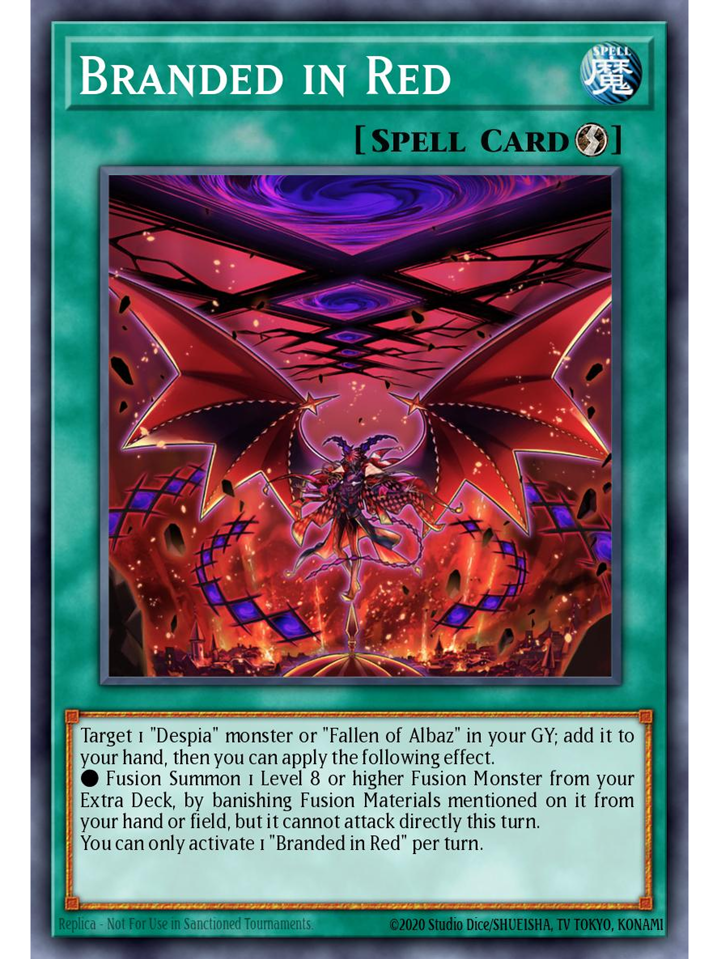 Branded in Red - CH01-EN022 - Ultra Rare 1st Edition 1