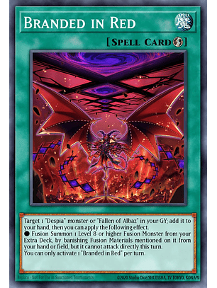 Branded in Red - CH01-EN022 - Ultra Rare 1st Edition