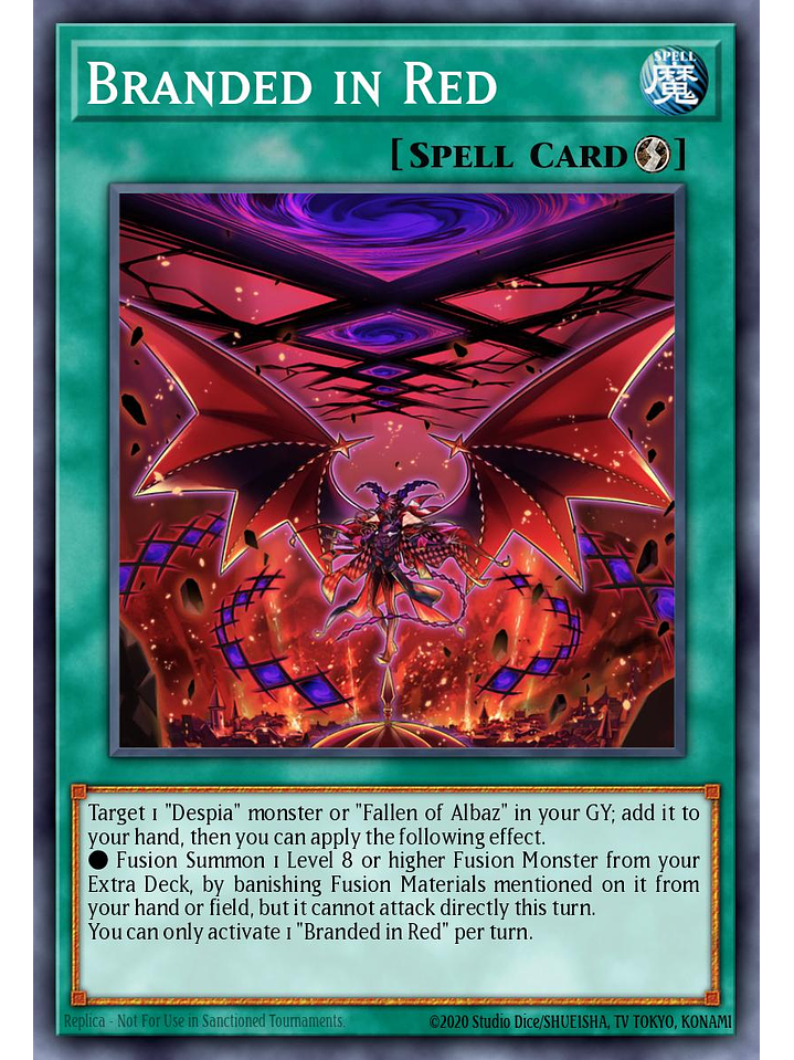 Branded in Red - CH01-EN022 - Ultra Rare 1st Edition 1