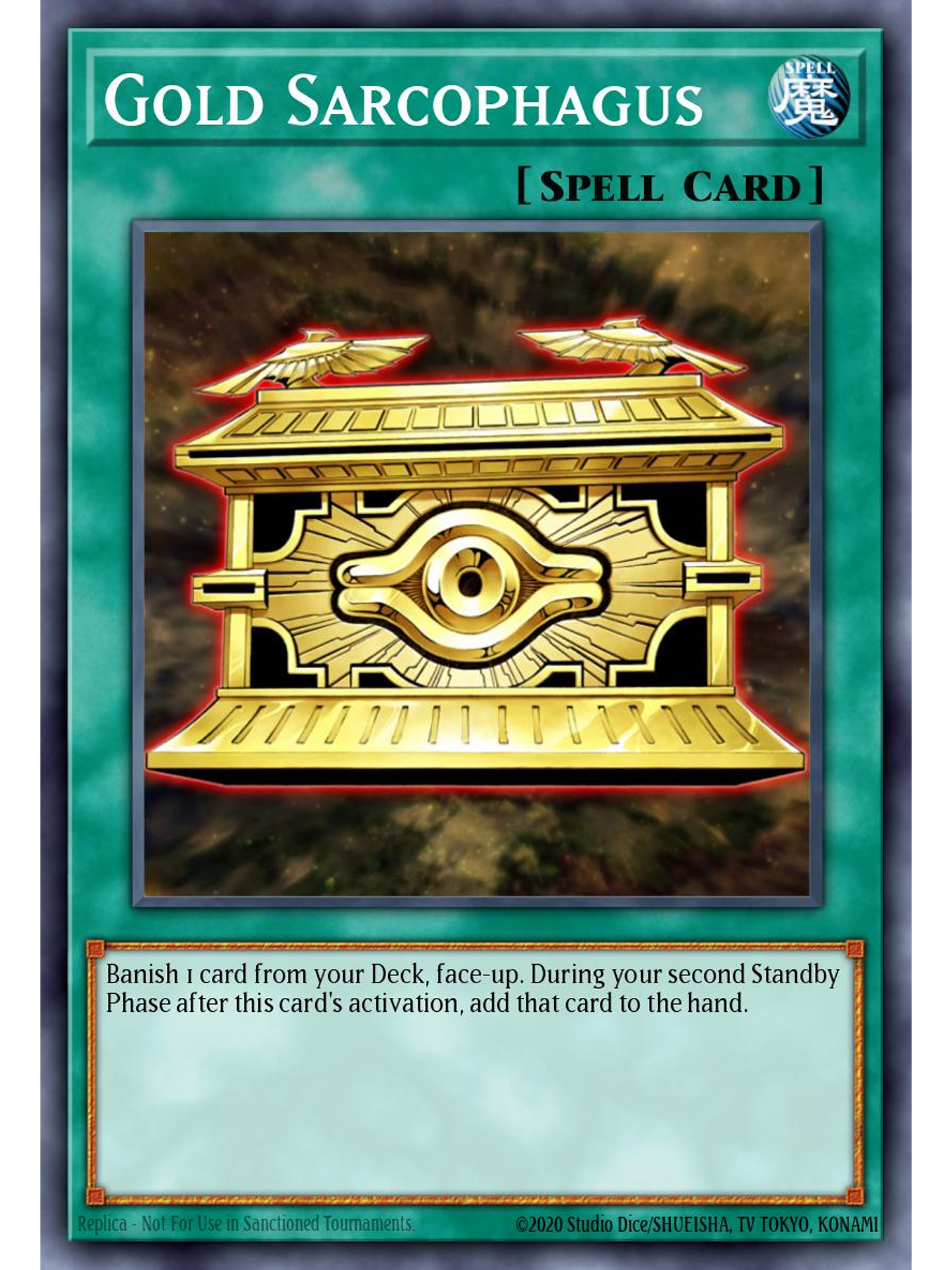 Gold Sarcophagus - CH01-EN032 - Ultra Rare 1st Edition 1