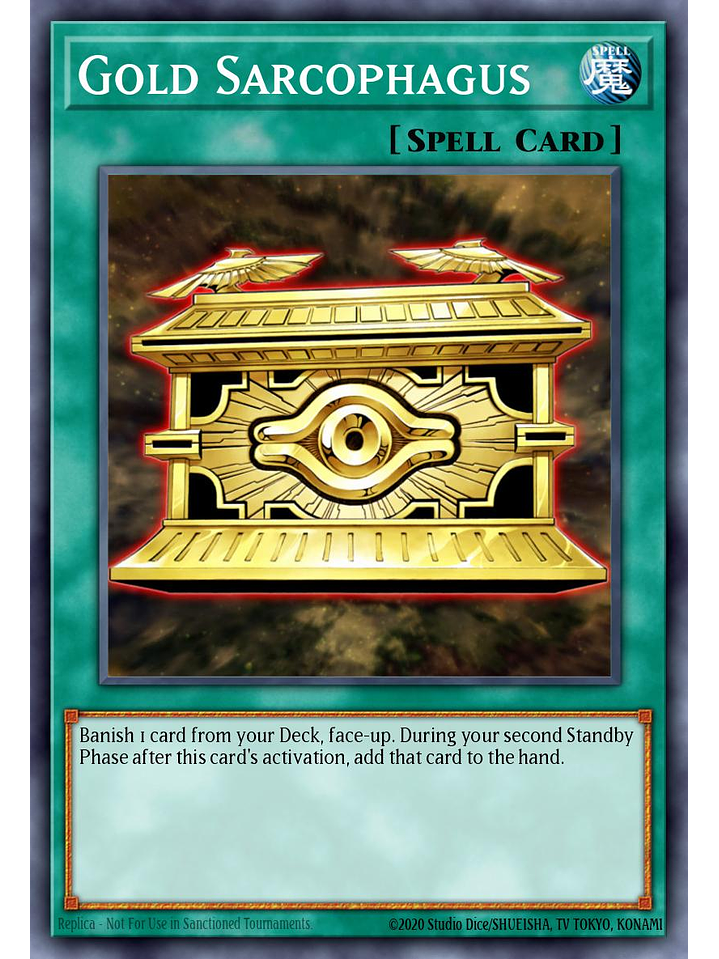 Gold Sarcophagus - CH01-EN032 - Ultra Rare 1st Edition 1