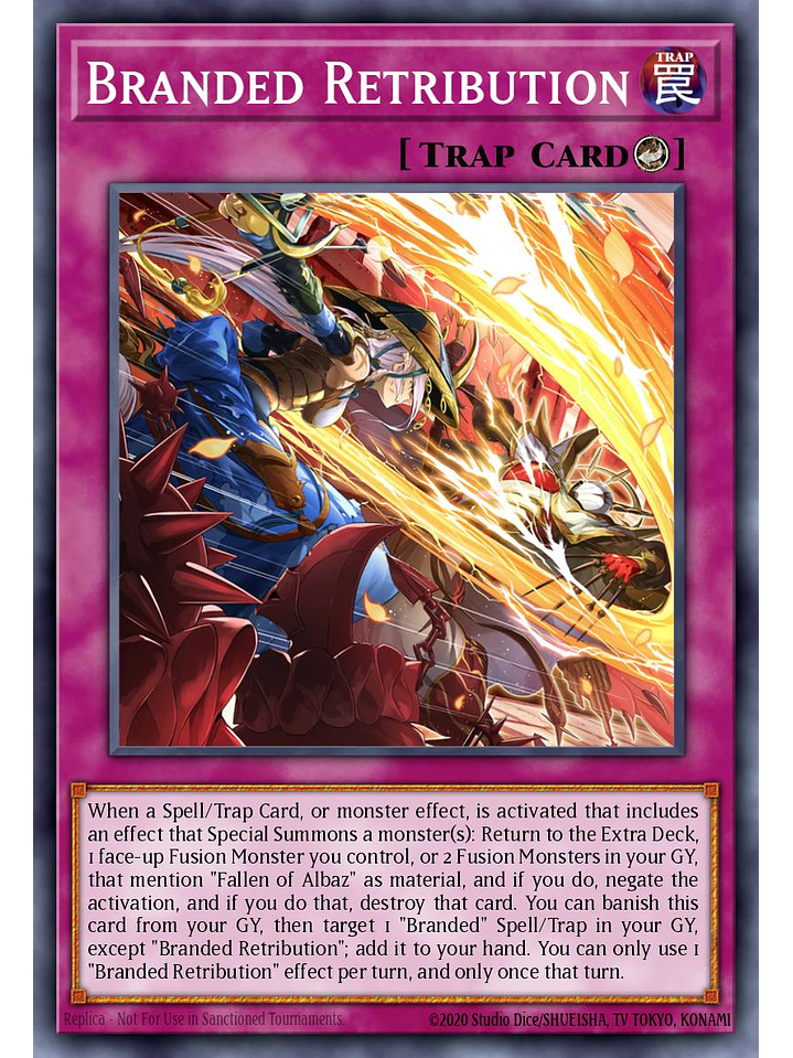 Branded Retribution - CH01-EN034 - Ultra Rare 1st Edition 1