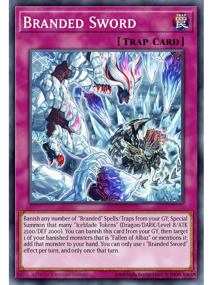 Branded Sword - CH01-EN036 - Ultra Rare 1st Edition 1