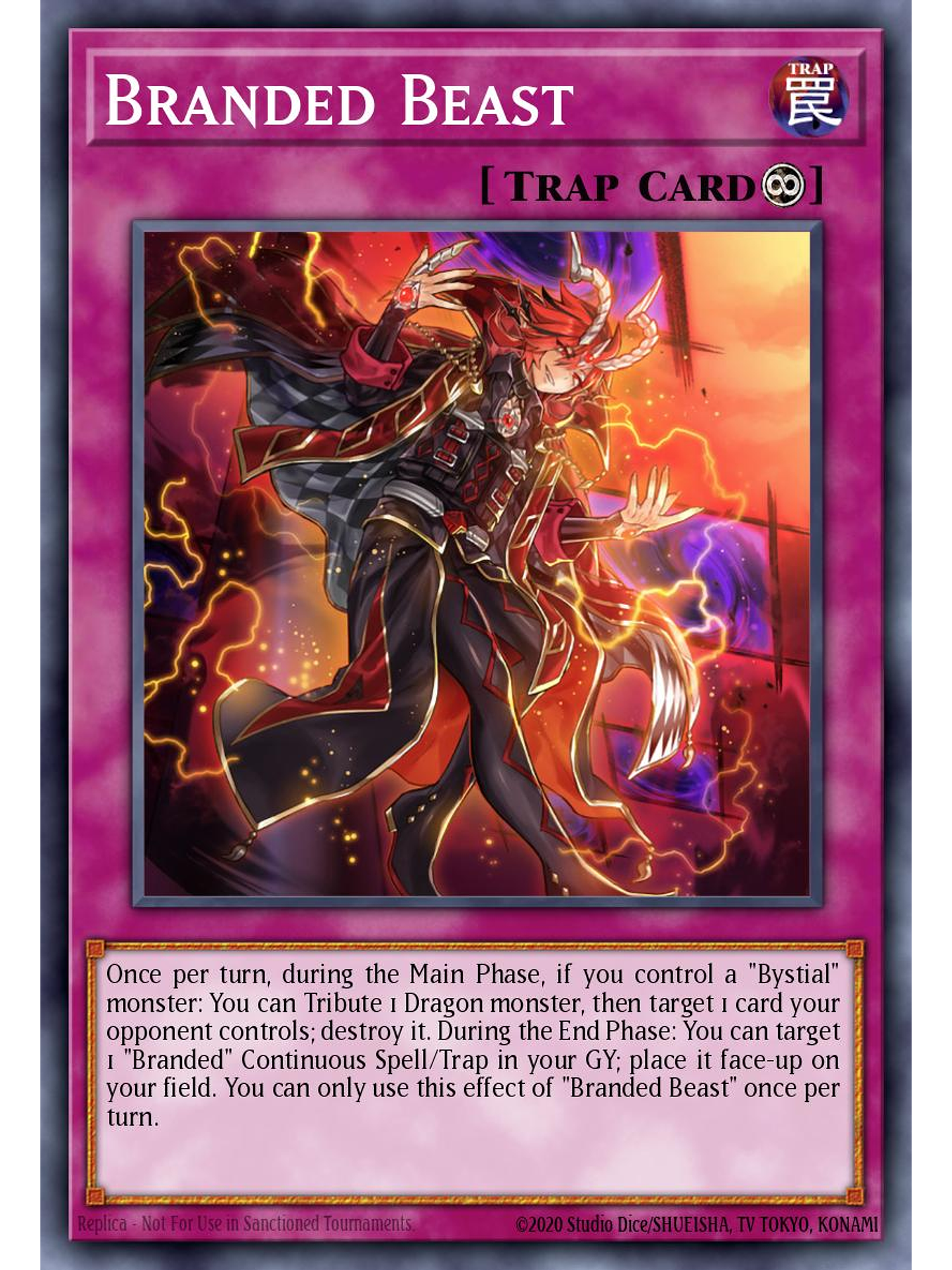 Branded Beast - CH01-EN037 - Ultra Rare 1st Edition 1