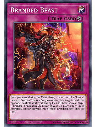 Branded Beast - CH01-EN037 - Ultra Rare 1st Edition