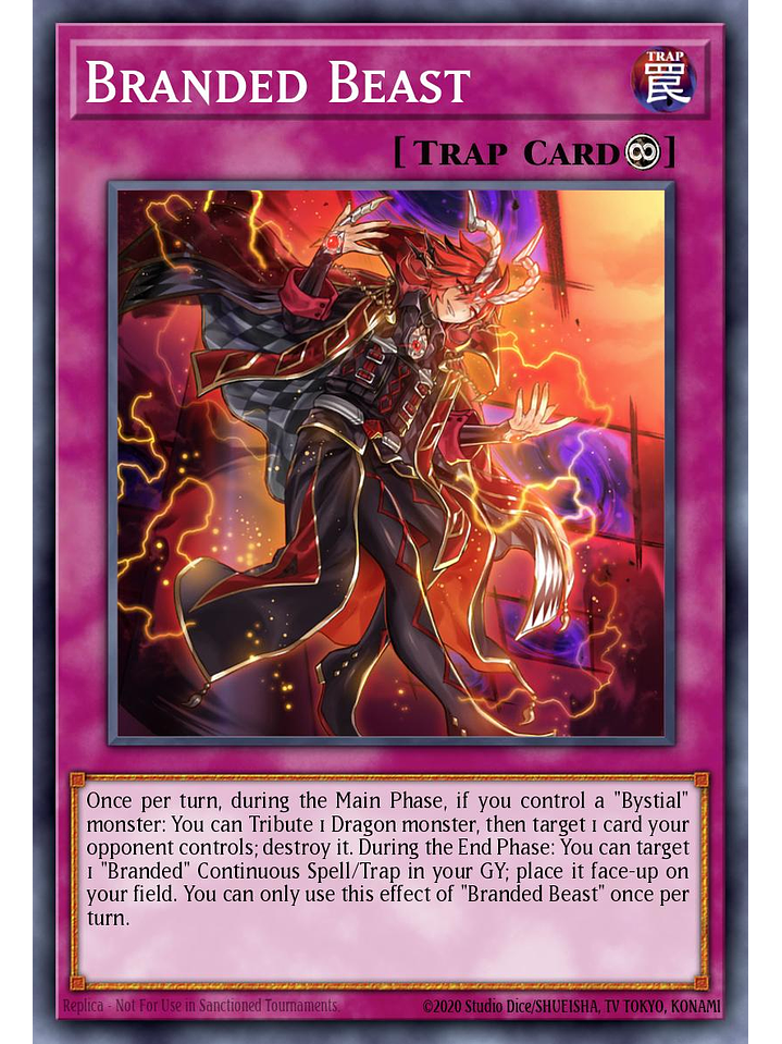 Branded Beast - CH01-EN037 - Ultra Rare 1st Edition 1