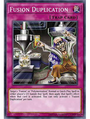 Fusion Duplication - CH01-EN040 - Ultra Rare 1st Edition