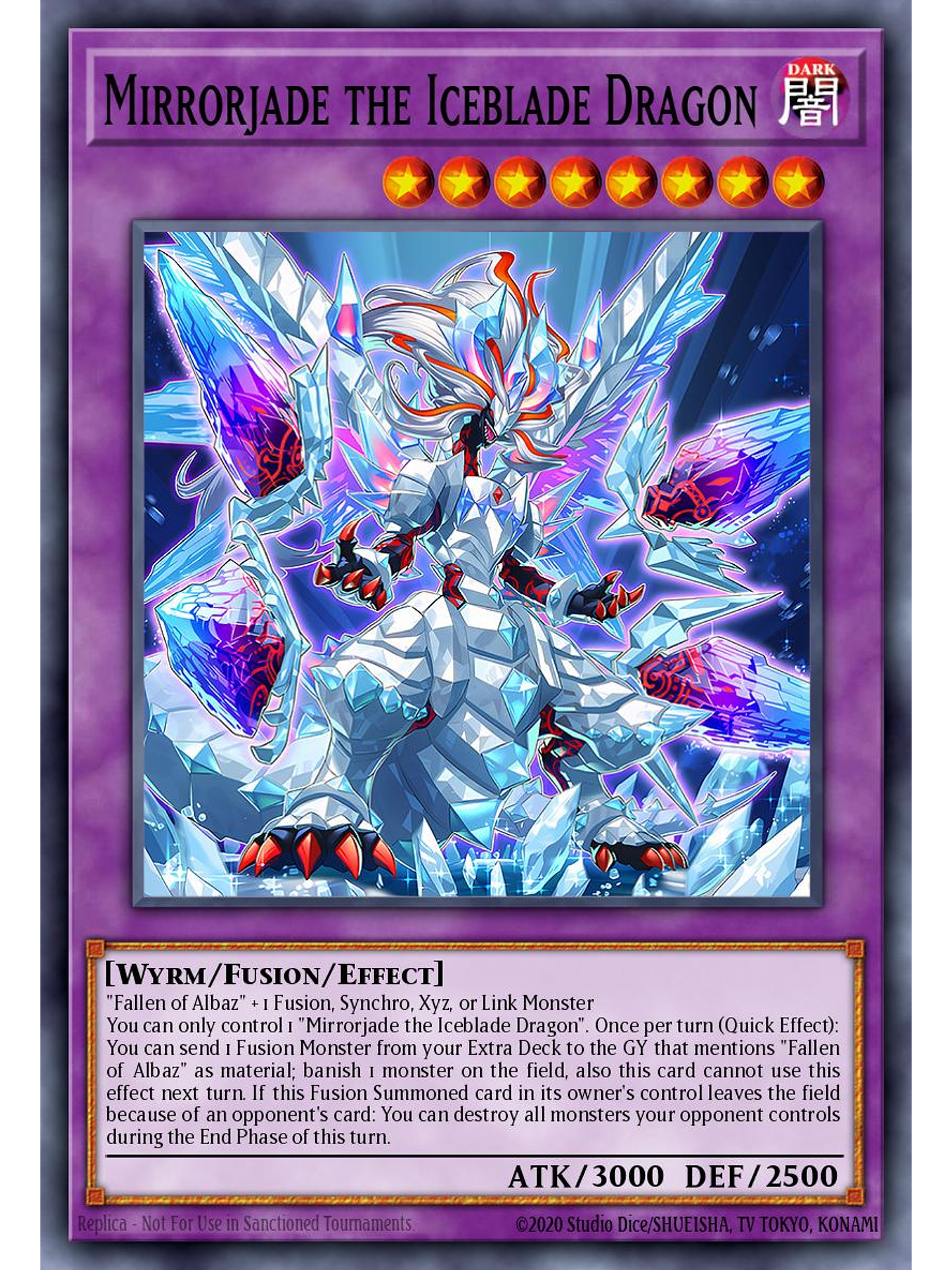 Mirrorjade the Iceblade Dragon - CH01-EN042 - Ultra Rare 1st Edition 1
