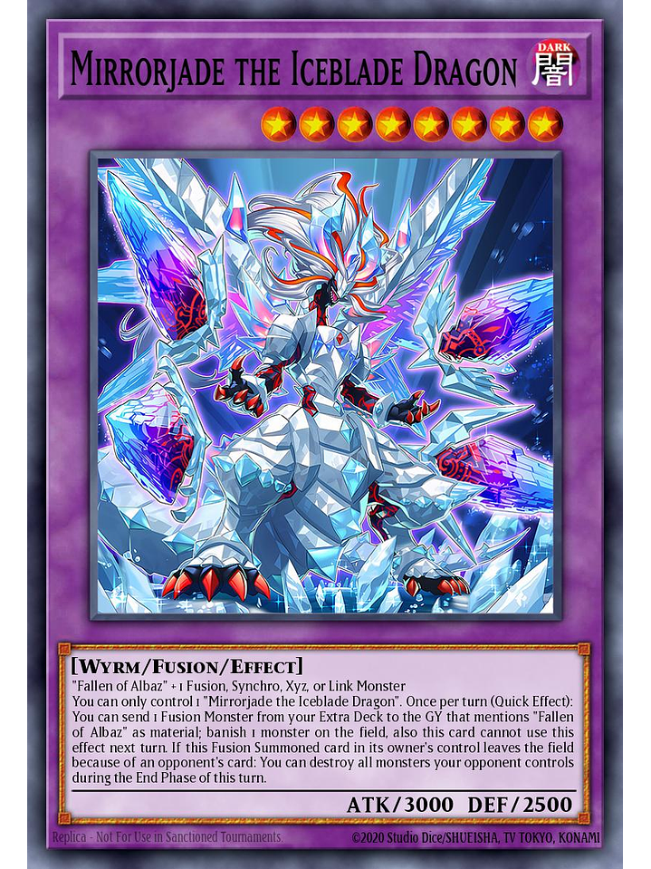 Mirrorjade the Iceblade Dragon - CH01-EN042 - Ultra Rare 1st Edition 1