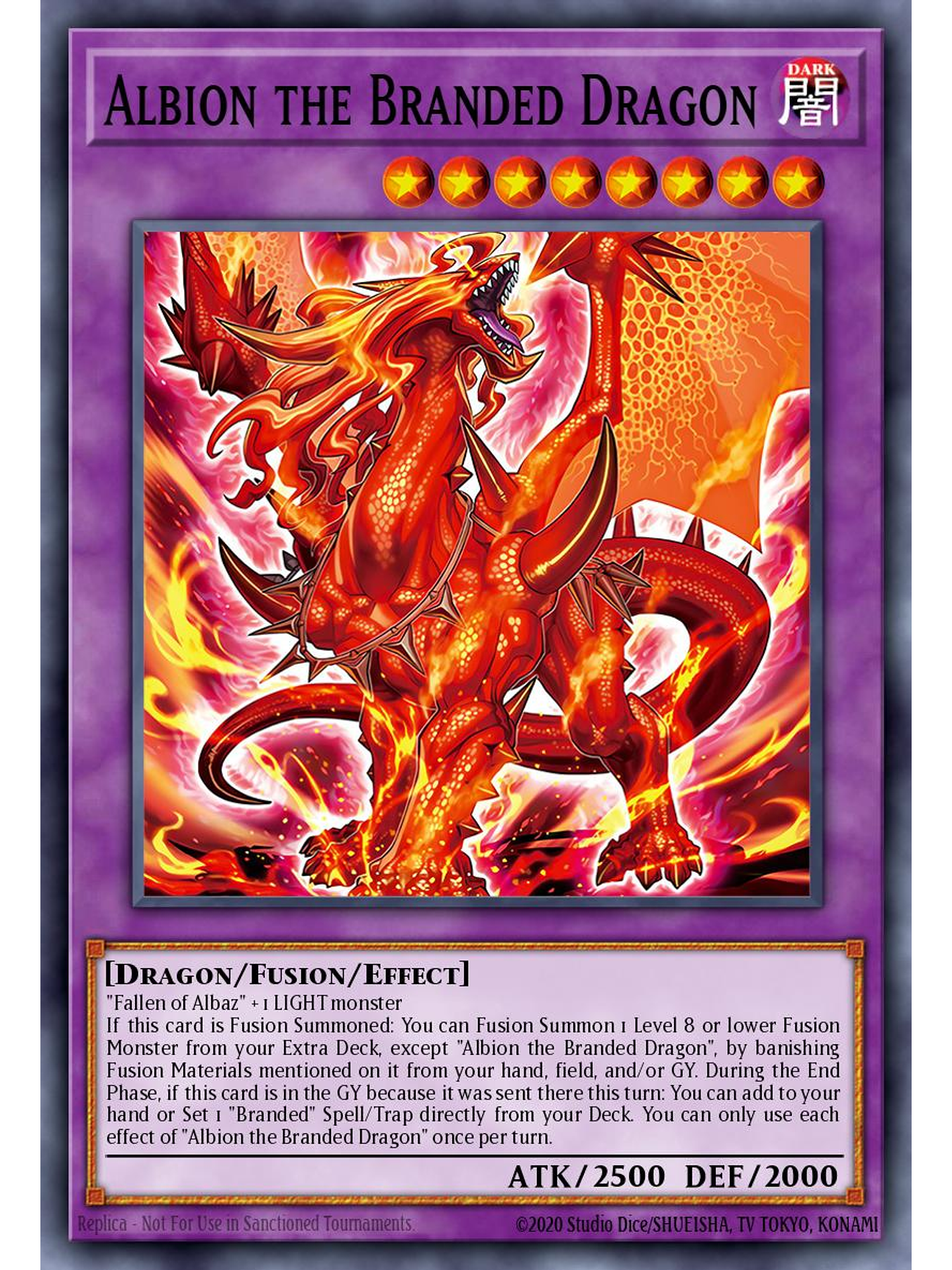 Albion the Branded Dragon - CH01-EN043 - Ultra Rare 1st Edition 1