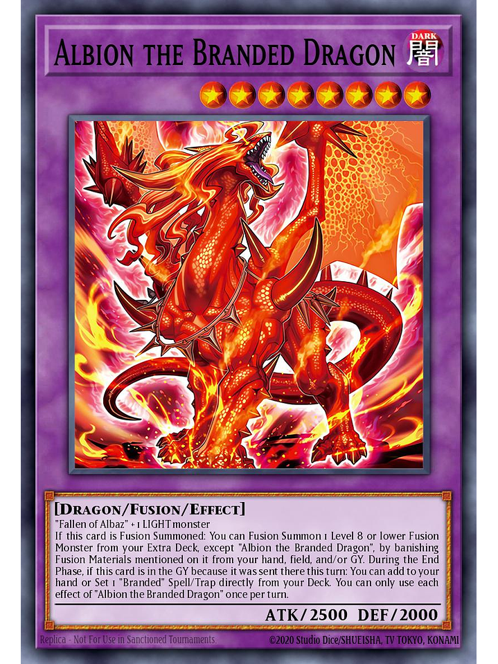 Albion the Branded Dragon - CH01-EN043 - Ultra Rare 1st Edition 1