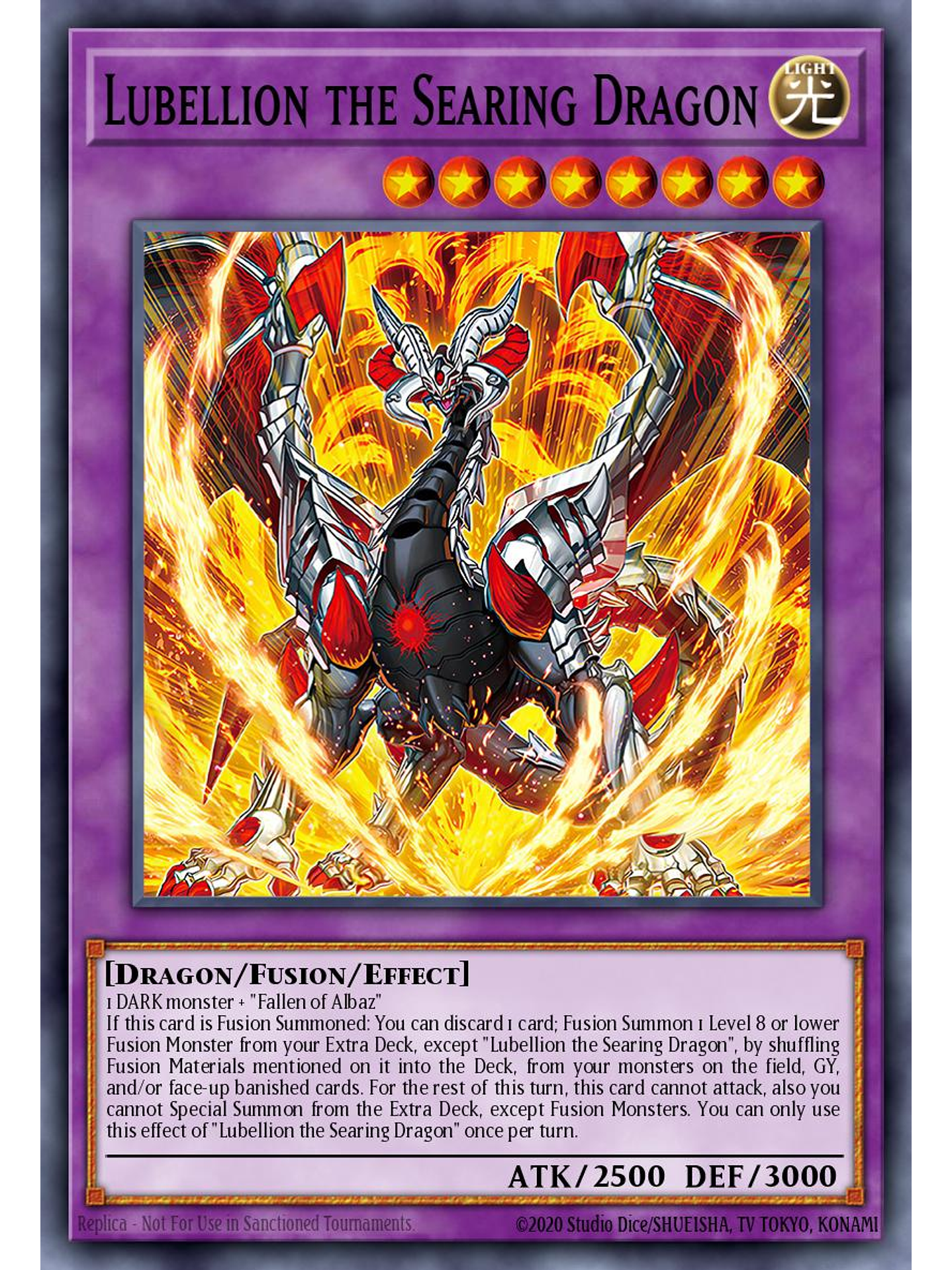 Lubellion the Searing Dragon - CH01-EN044 - Ultra Rare 1st Edition 1