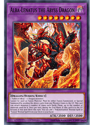 Alba-Lenatus the Abyss Dragon - CH01-EN045 - Ultra Rare 1st Edition