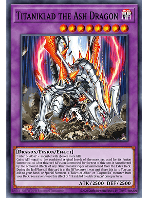 Titaniklad the Ash Dragon - CH01-EN046 - Ultra Rare 1st Edition