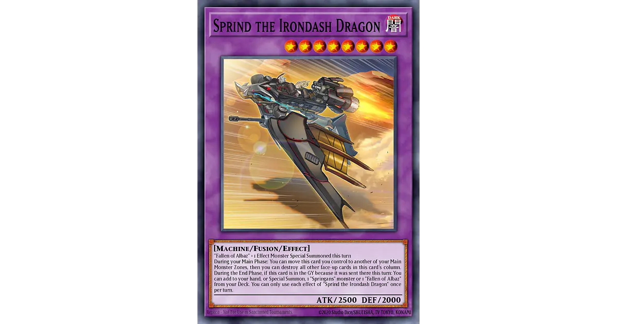 Sprind The Irondash Dragon – SDAZ-EN045 – Common – 1. Auflage – Yu-Gi-Oh! Einzelkarte Aus Albaz Strike