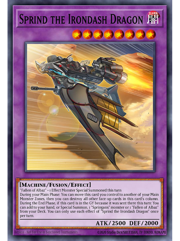 Sprind the Irondash Dragon - CH01-EN048 - Ultra Rare 1st Edition 1