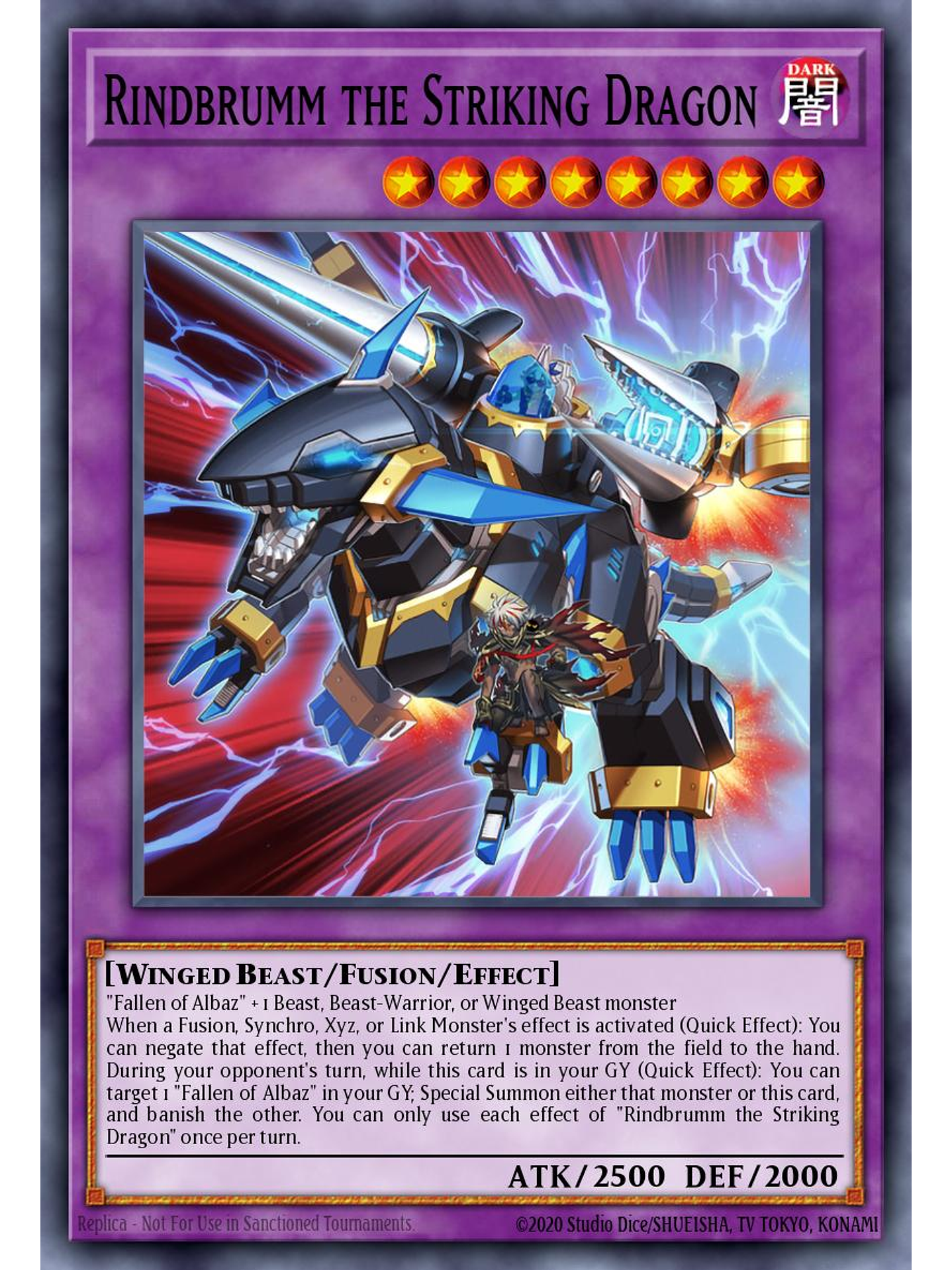 Rindbrumm the Striking Dragon - CH01-EN049 - Ultra Rare 1st Edition 1