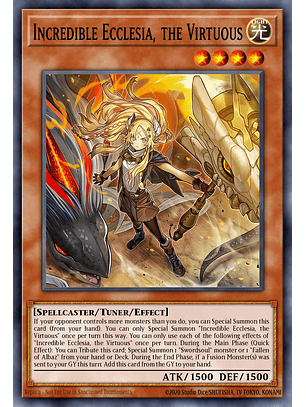 Incredible Ecclesia, the Virtuous - CH01-EN002 - Ultra Rare 1st Edition