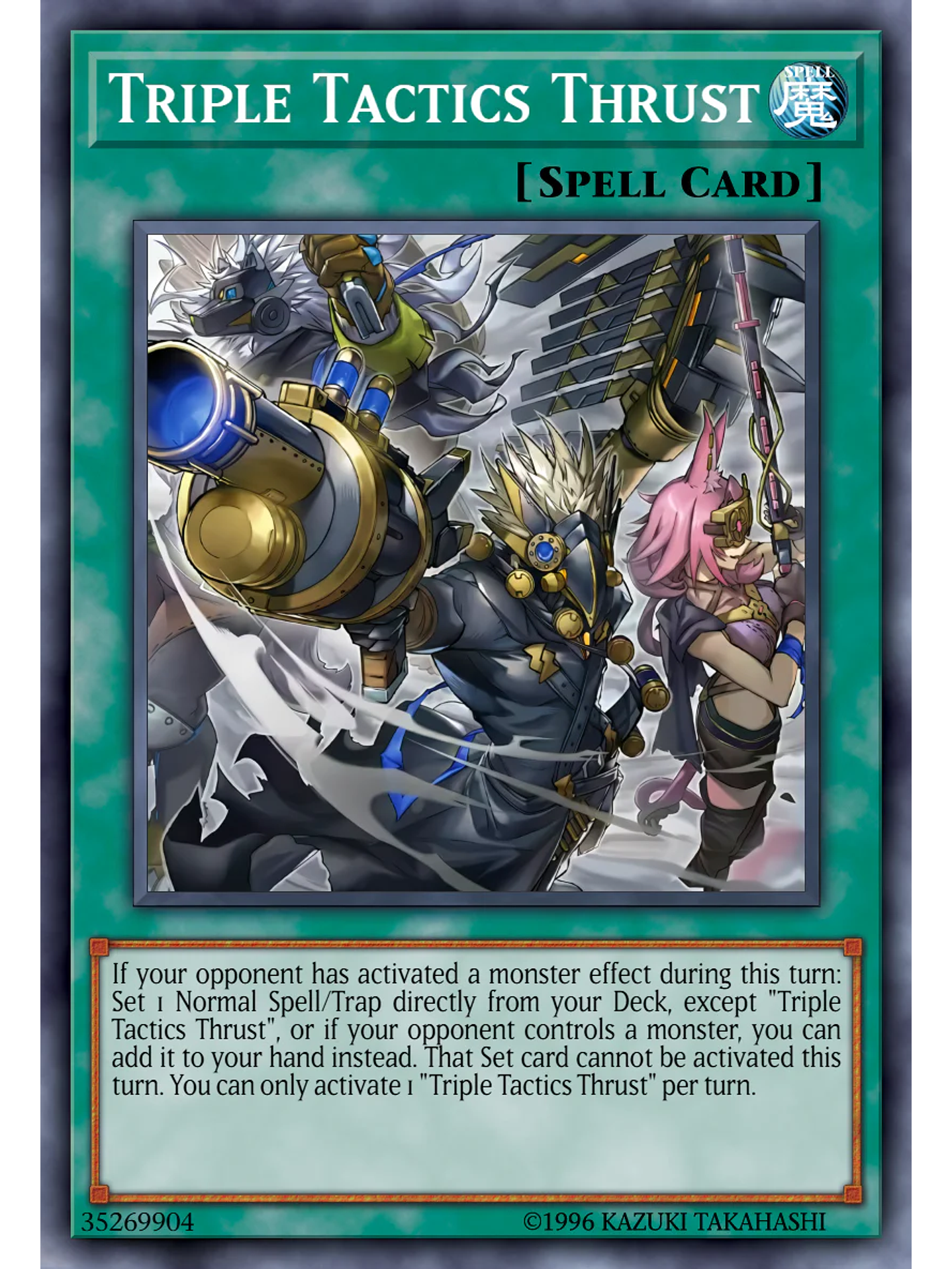 Triple Tactics Thrust - CH01-EN030 - Starlight Rare 1st Edition 1