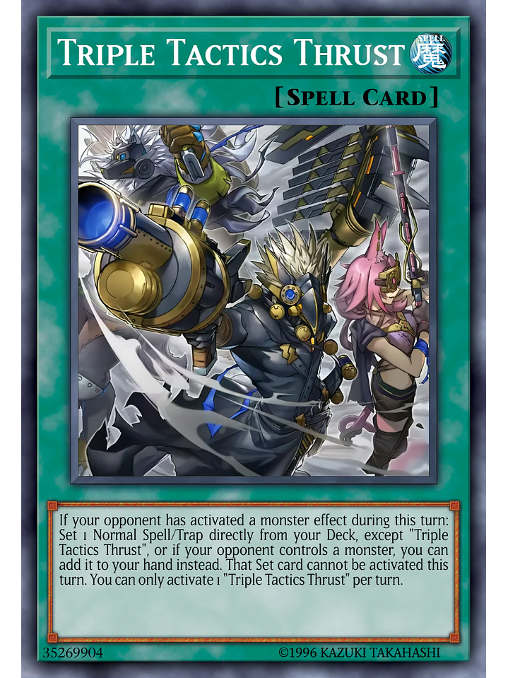 Triple Tactics Thrust - CH01-EN030 - Secret Rare 1st Edition 1
