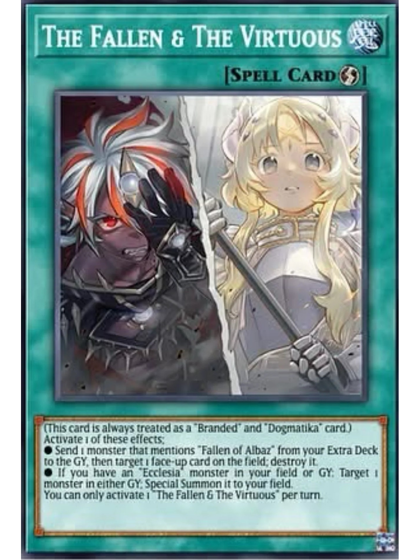 The Fallen & The Virtuous - CH01-EN019 - Secret Rare 1st Edition 1