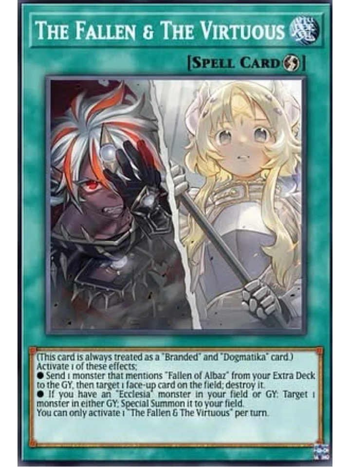 The Fallen & The Virtuous - CH01-EN019 - Secret Rare 1st Edition 1