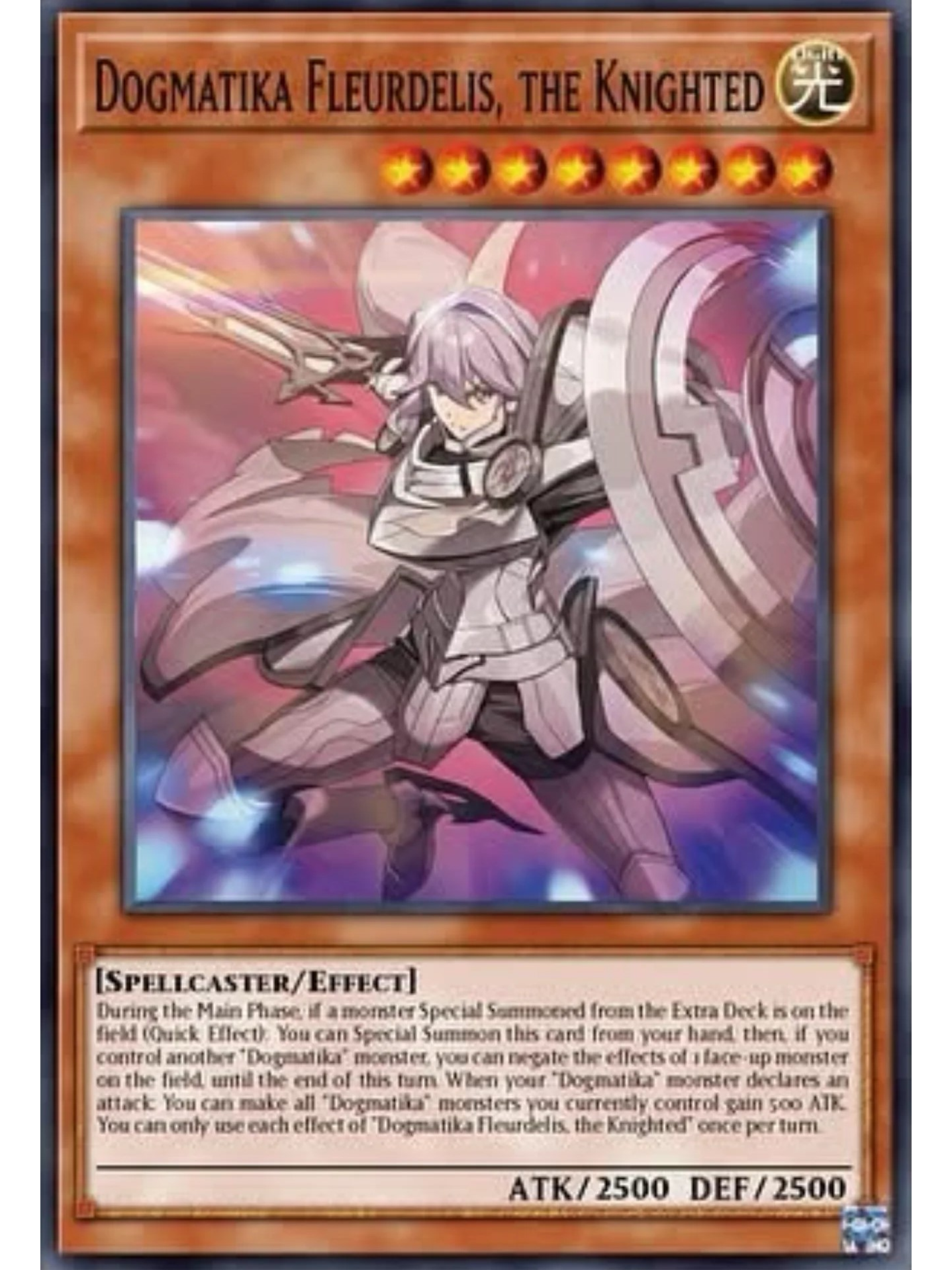 Dogmatika Fleurdelis, the Knighted - CH01-EN015 - Starlight Rare 1st Edition 1