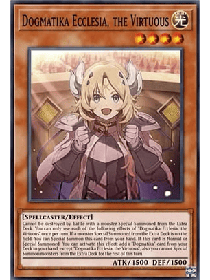 Dogmatika Ecclesia, the Virtuous - CH01-EN014 - Starlight Rare 1st Edition