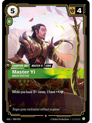 004/024 R Master Yi - Meditative