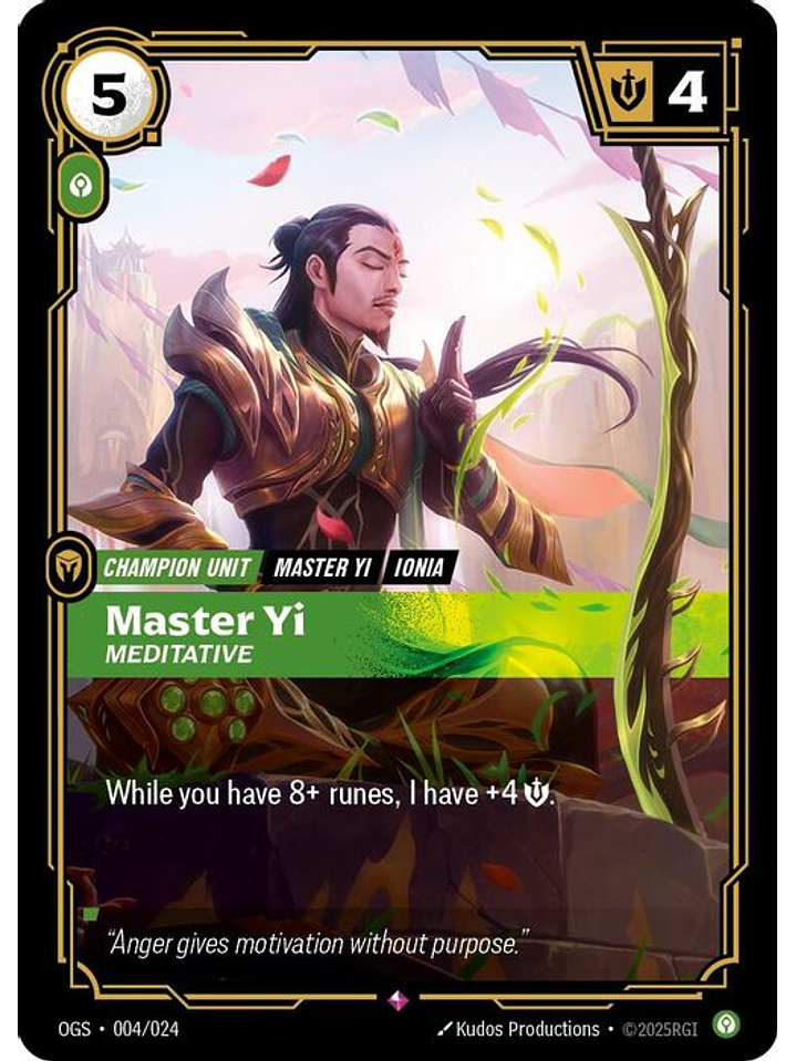 004/024 R Master Yi - Meditative 1