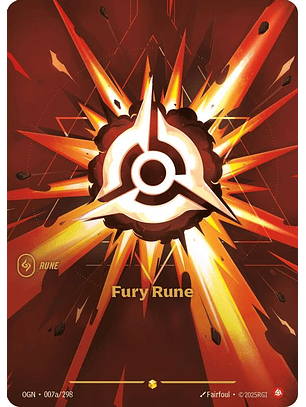 007a/298 (Alternate Art) Fury Rune