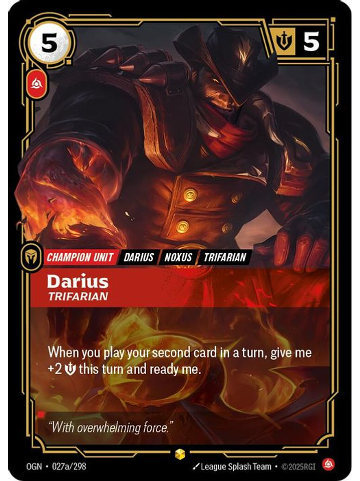 027a/298 (Alternate Art) Darius - Trifarian 1