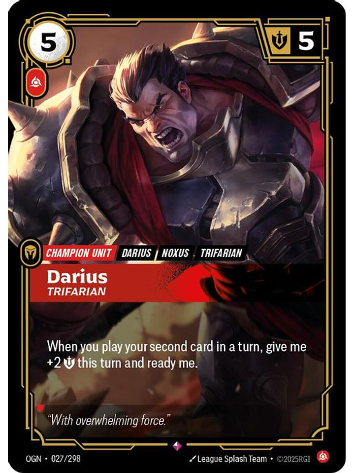 027/298 R Darius - Trifarian 1