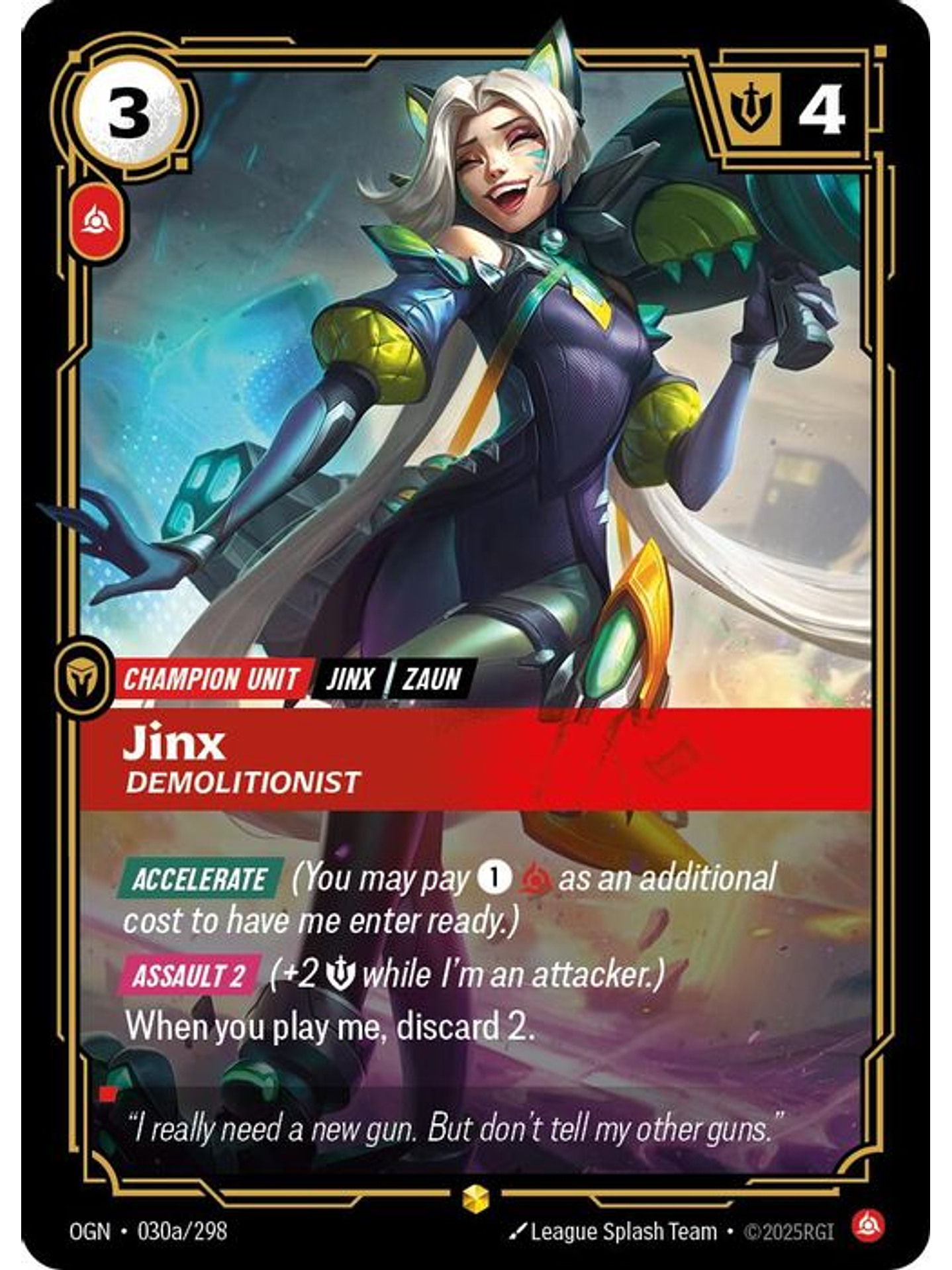 030a/298 (Alternate Art) Jinx - Demolitionist 1