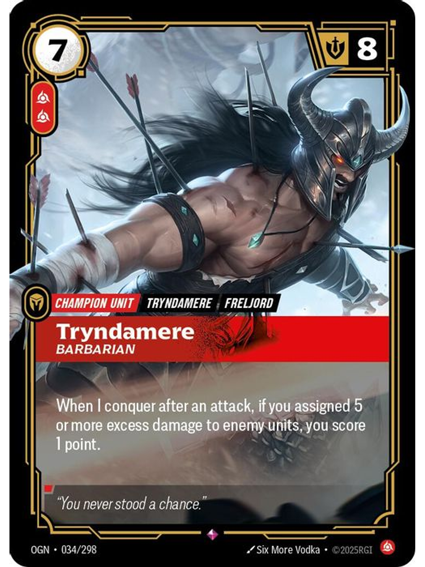 034/298 R Tryndamere - Barbarian 1
