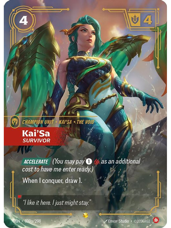 039a/298 (Alternate Art) Kai'Sa - Survivor 1