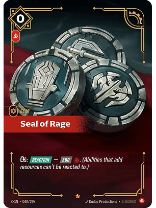 040/298 Epic Seal of Rage