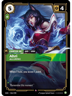 066/298 R Ahri - Alluring