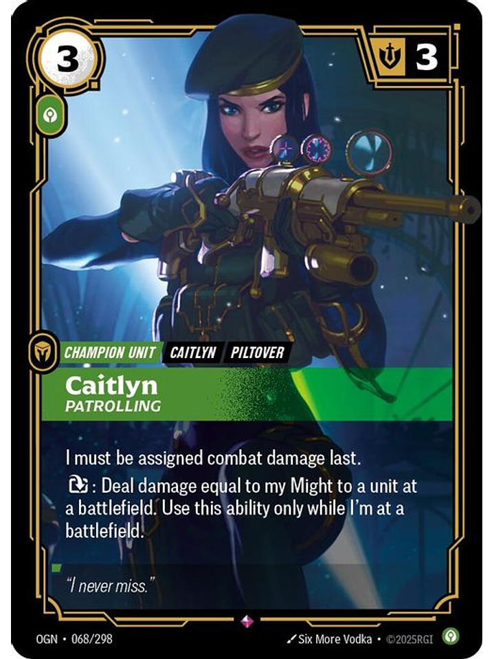 068/298 R Caitlyn - Patrolling 1
