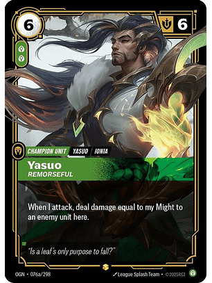076a/298 (Alternate Art) Yasuo - Remorseful