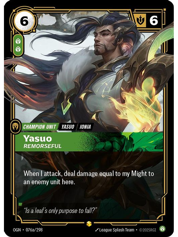 076a/298 (Alternate Art) Yasuo - Remorseful 1