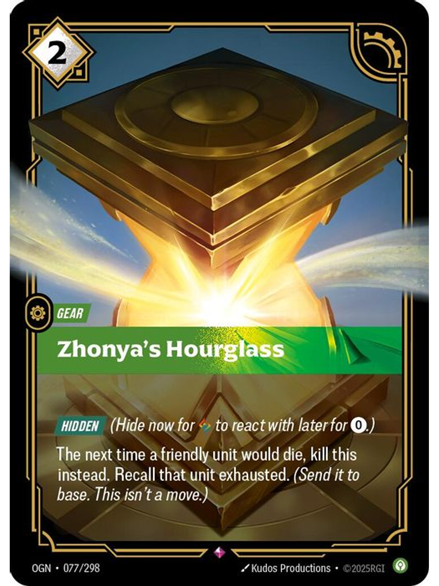 077/298 R Zhonya's Hourglass 1