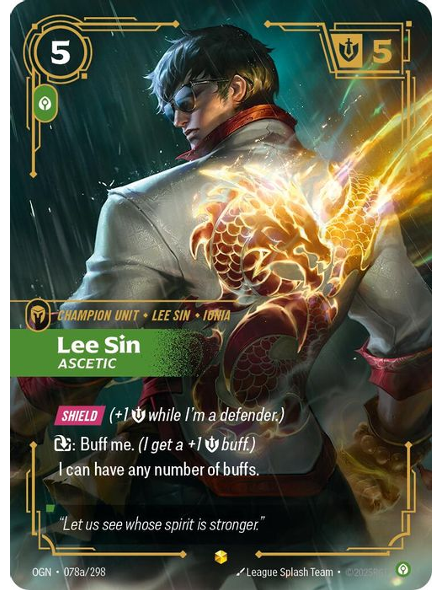 078a/298 (Alternate Art) Lee Sin - Ascetic 1