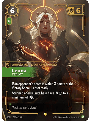 079a/298 (Alternate Art) Leona - Zealot