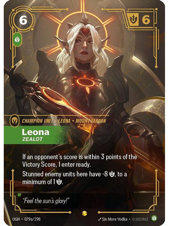 079a/298 (Alternate Art) Leona - Zealot 1