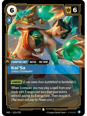 112a/298 (Alternate Art) Kai'Sa - Evolutionary